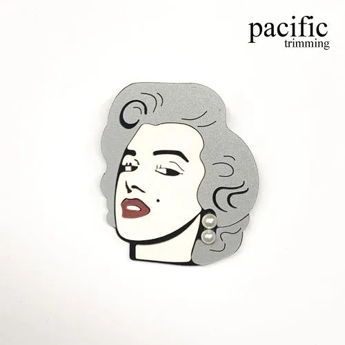 2 3/4" Acrylic Marilyn Monroe Patch : PA190206