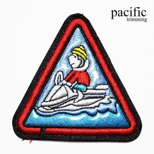 2 5/8" Embroidery Jet Ski Patch Sew On : PA190160