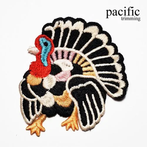 2 5/8" Embroidery Turkey Patch Sew On : PA190084