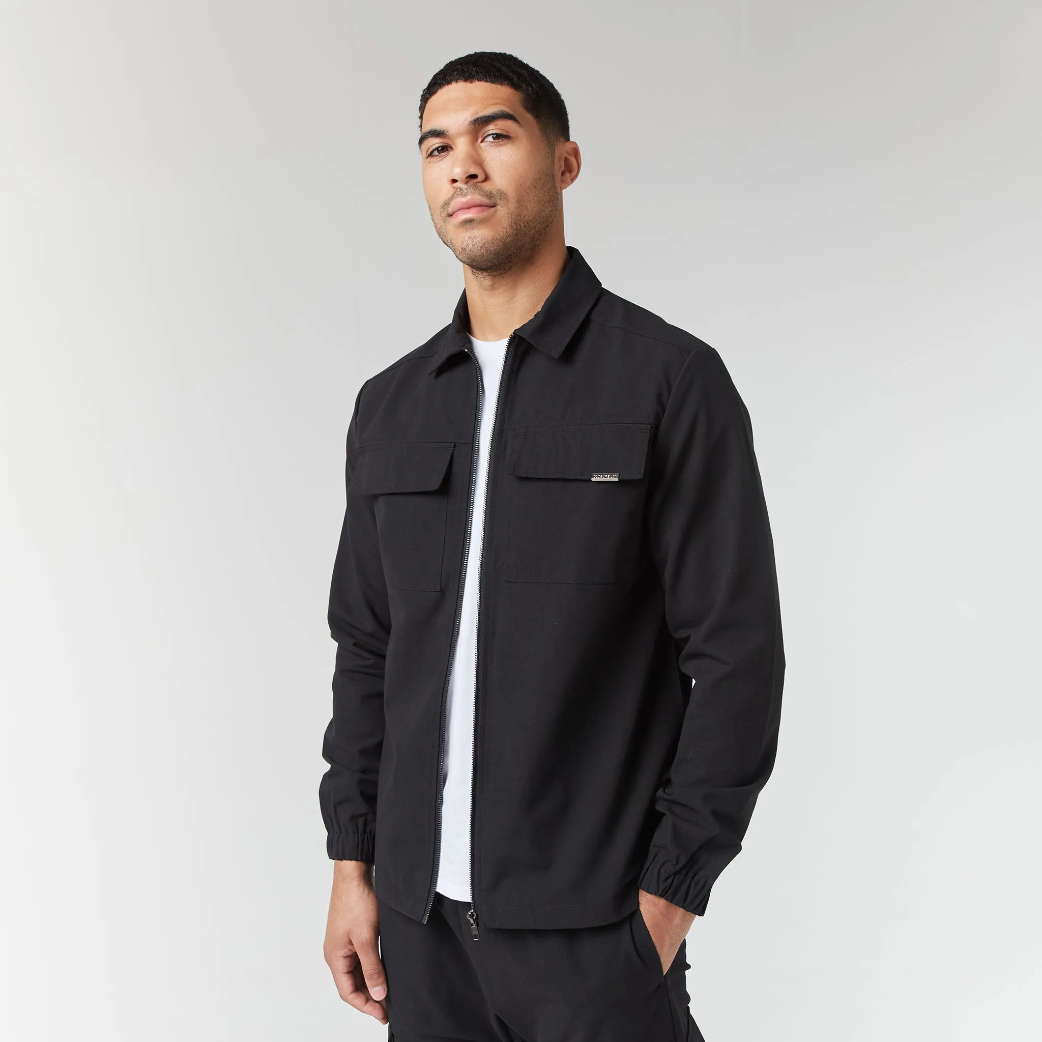 2-Pack Smart Utility Overshirts | Black / Ice Grey