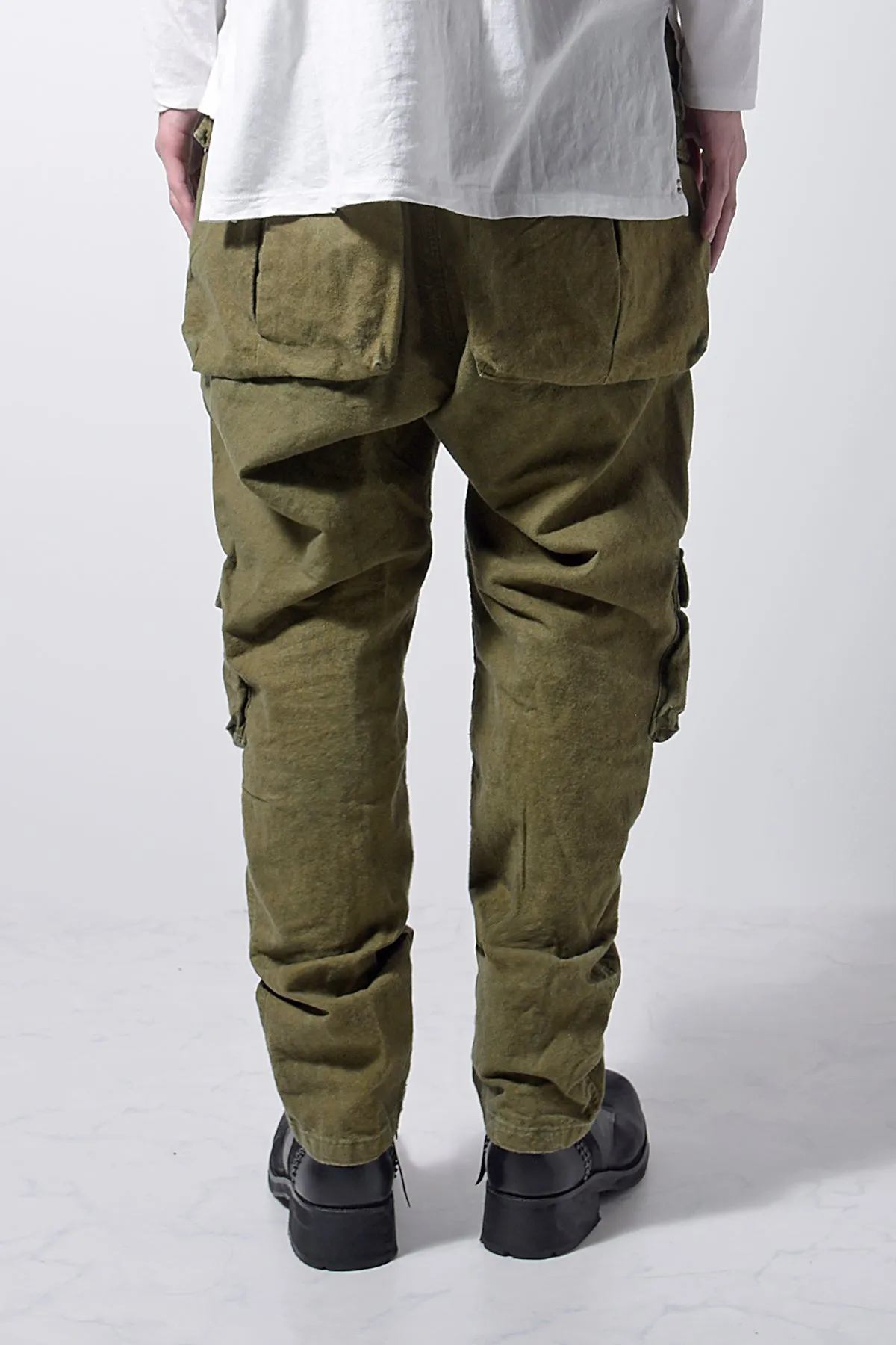 2202-PT03 Multipul Cargo Pants 02 Khaki