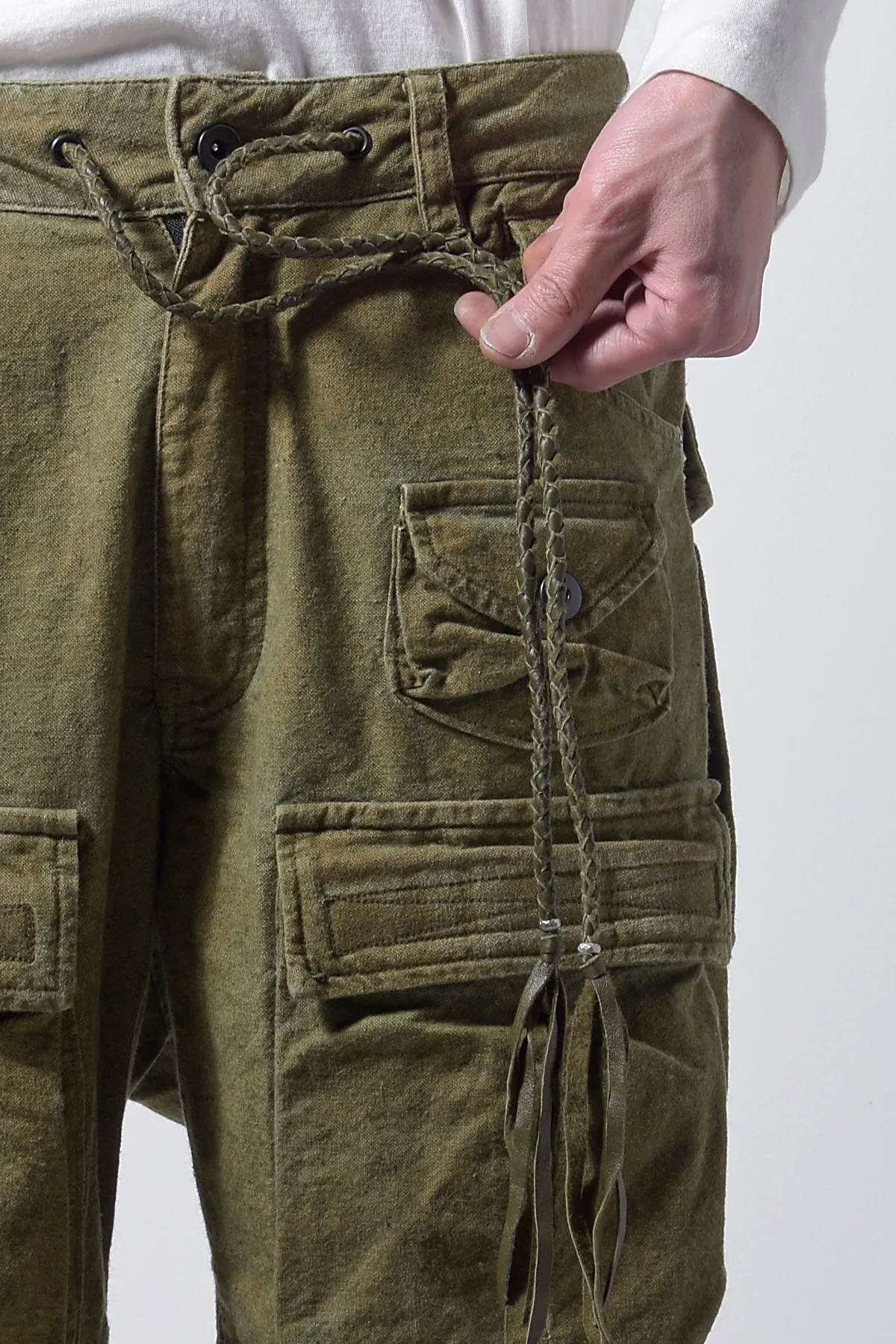 2202-PT03 Multipul Cargo Pants 02 Khaki