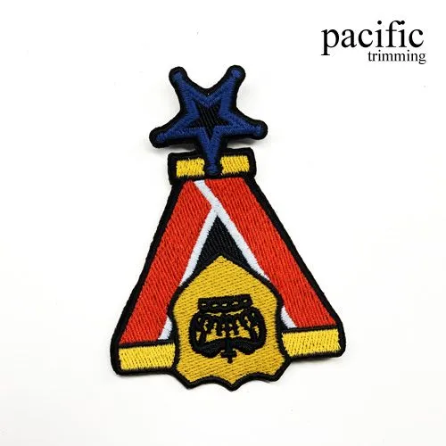 3 3/4" Award Badge Patch Sew On : PA190179