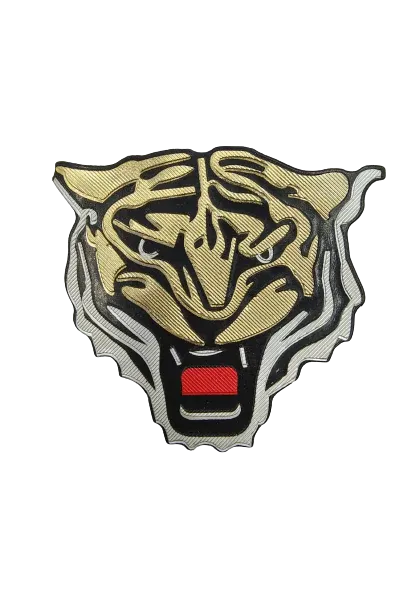 3D Embossed Tiger Face Hot-Fix Patch