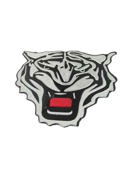 3D Embossed Tiger Face Hot-Fix Patch