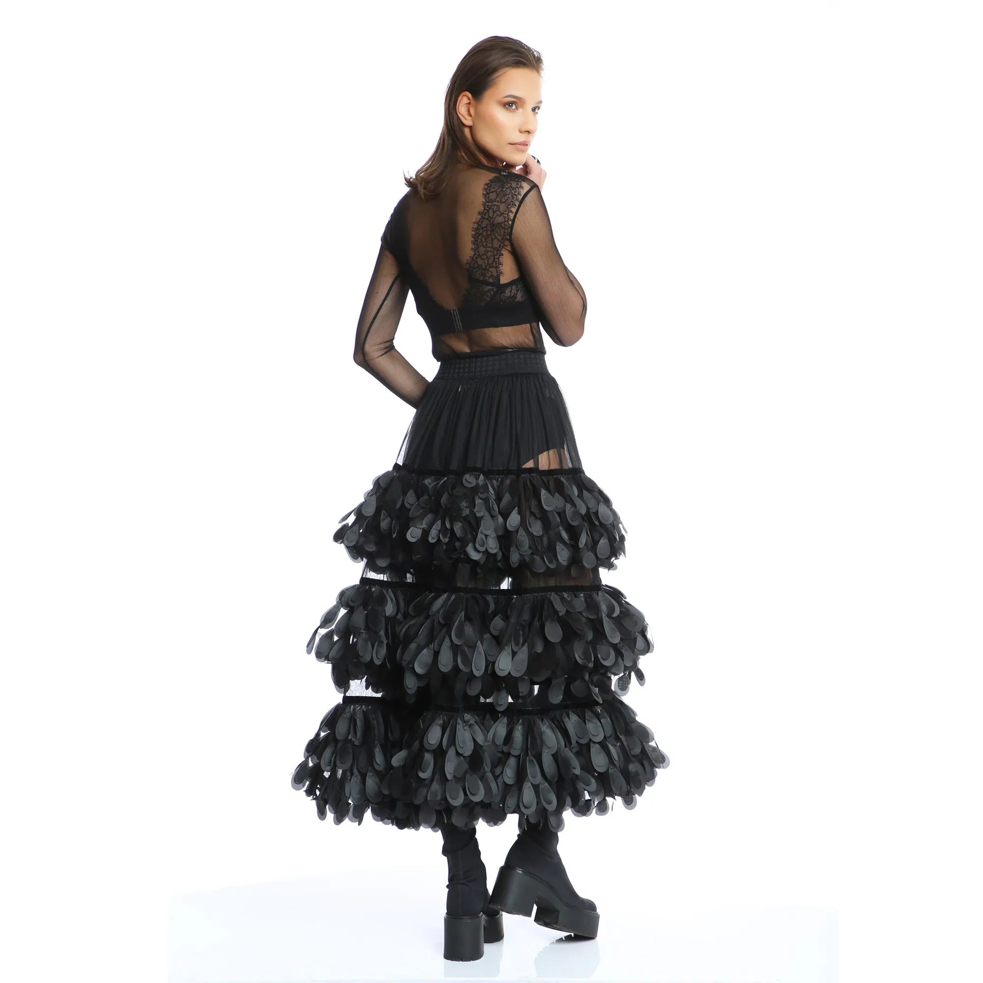 3D Ruffled Skirt