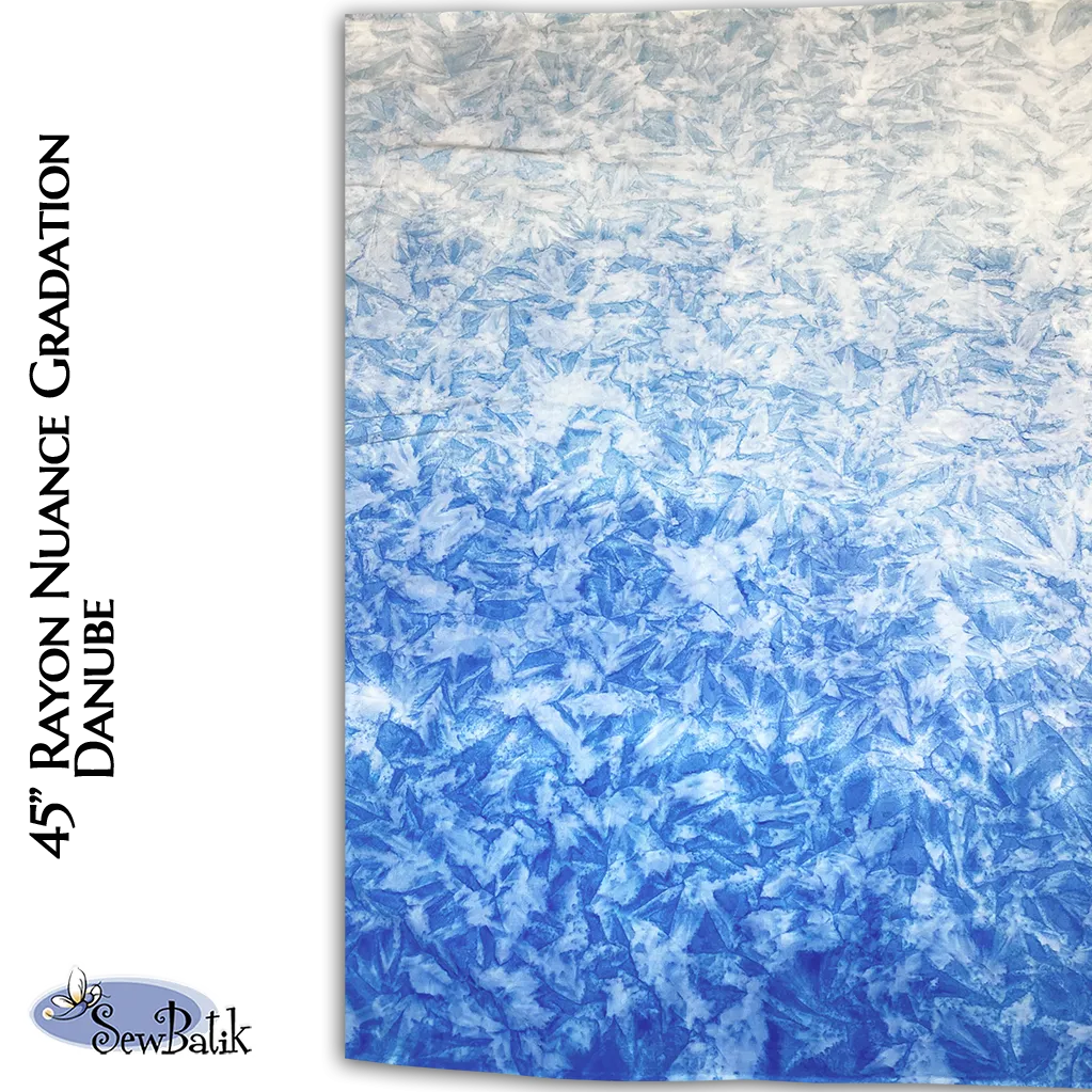 45" Rayon - Nuance Gradation - Danube