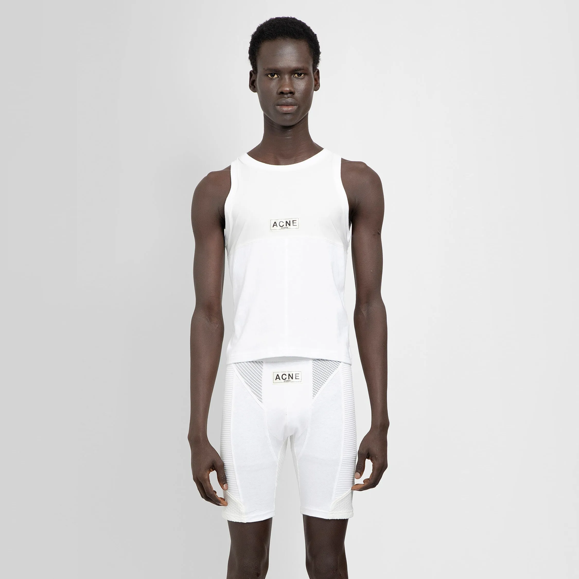 ACNE STUDIOS MAN WHITE T-SHIRTS & TANK TOPS