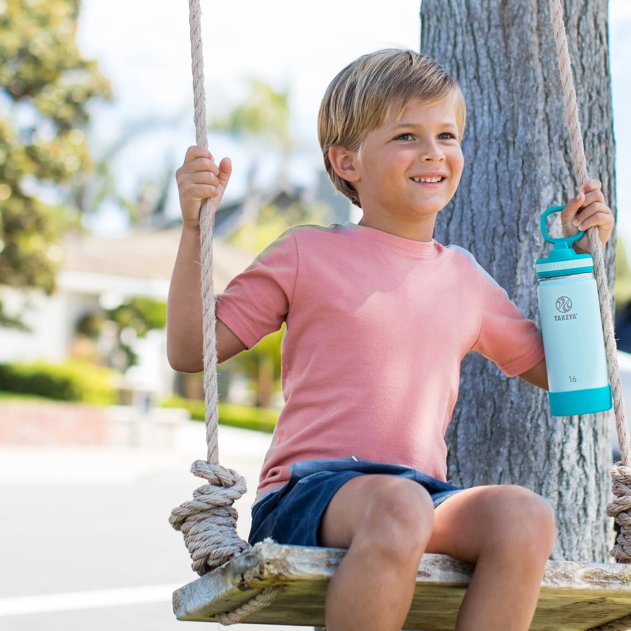 Actives Kids Water Bottle With Straw Lid