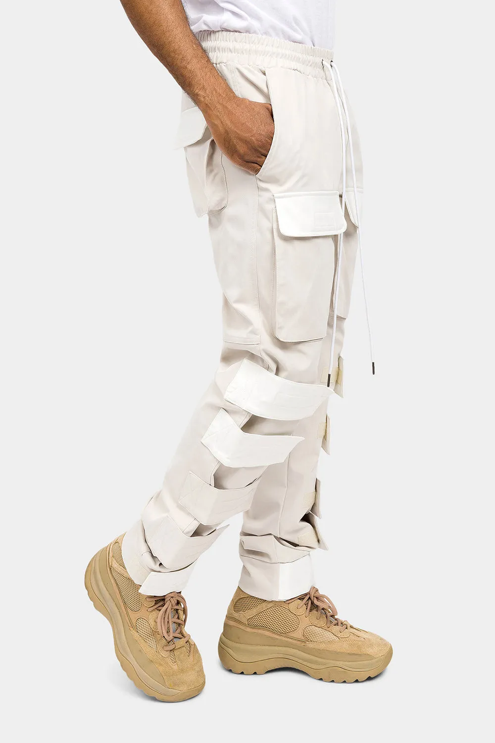 Adjustable Velcro Straps Cargo Pants