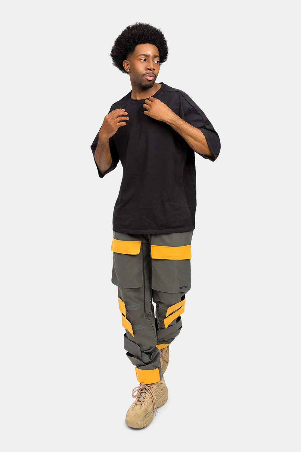 Adjustable Velcro Straps Cargo Pants