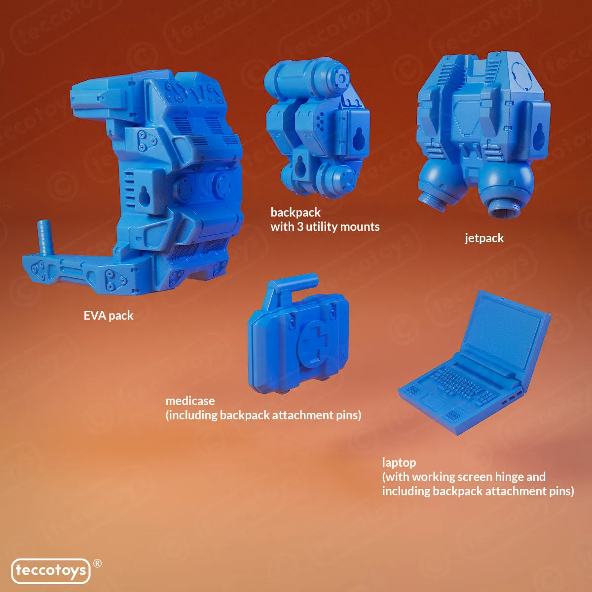 Age Of Mecha™ 1/35 scale figure accessories pack (3D print files)