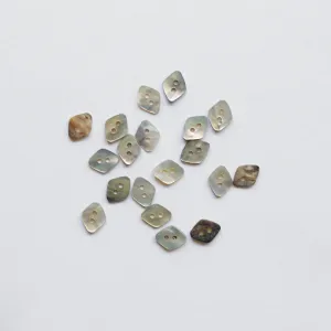 Akoya Diamond Shell Button - Natural - 13mm