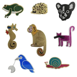 Animal Hot-Fix Patches (Pack Of Eight)