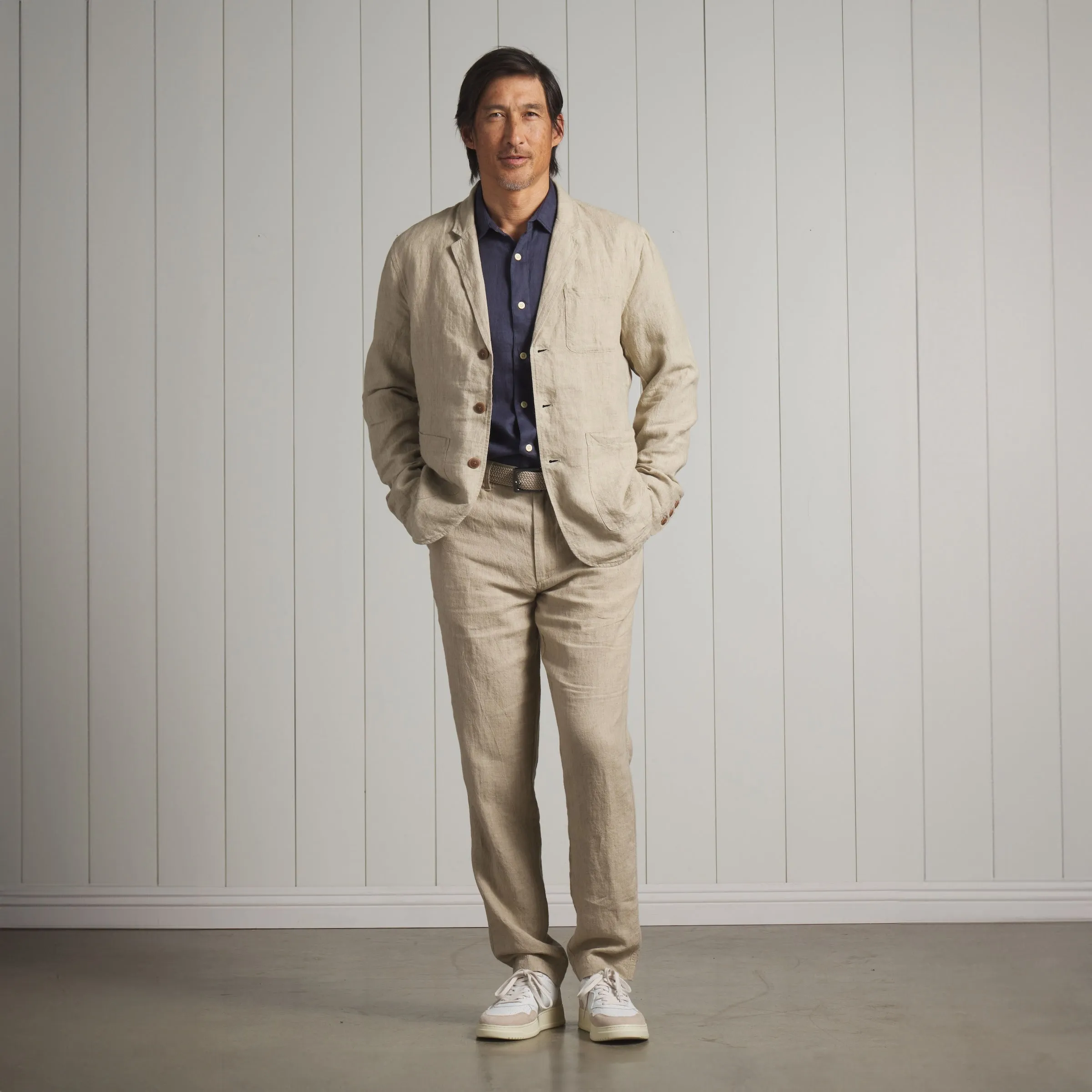 Aventura Washed Linen Blazer - Safari