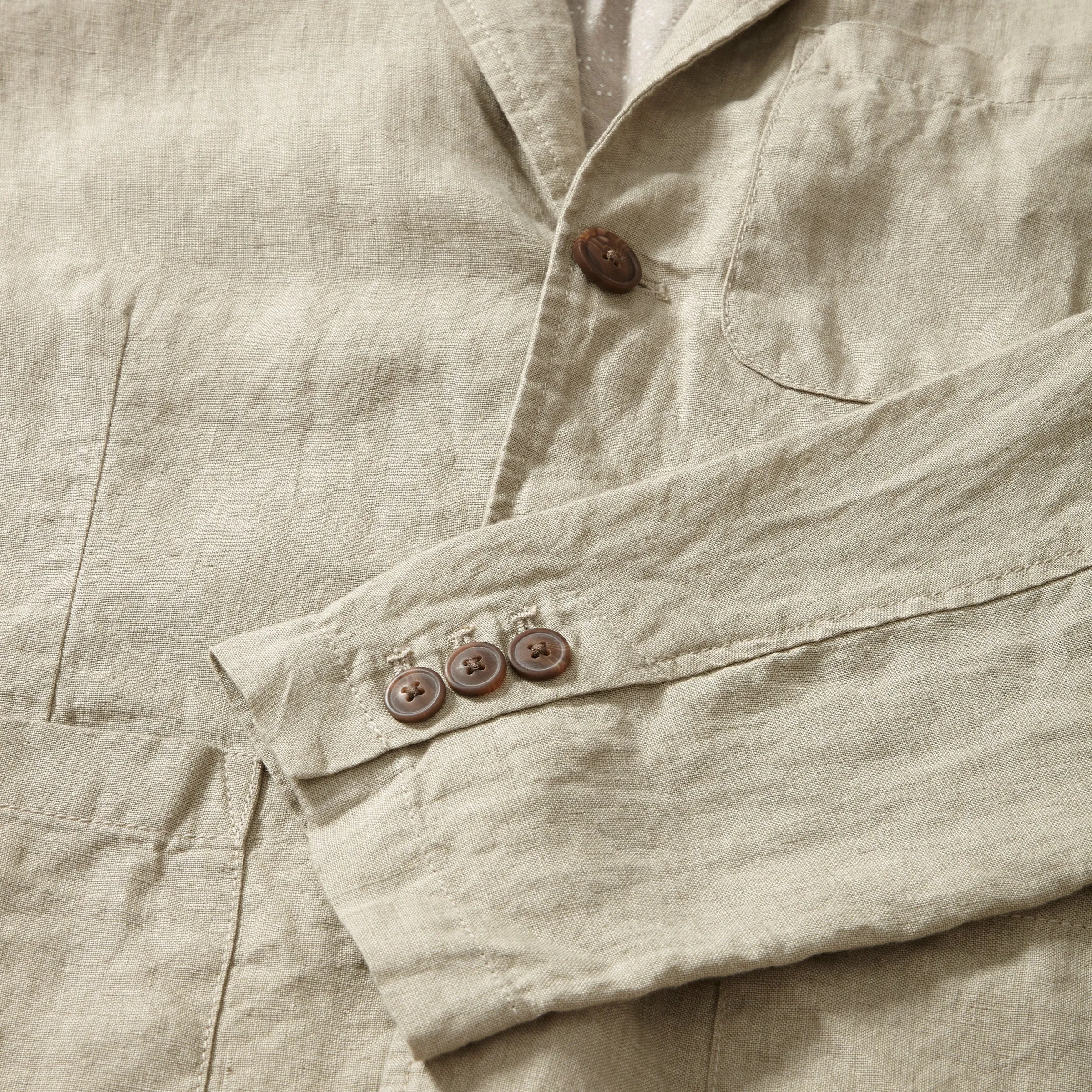 Aventura Washed Linen Blazer - Safari