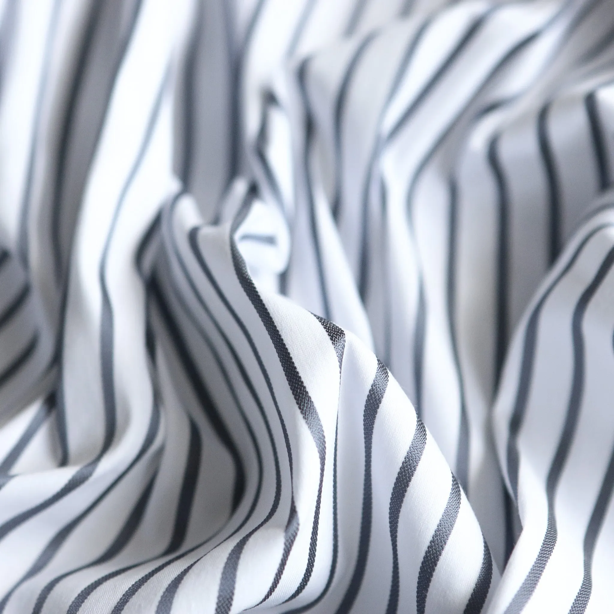 Bacall Stripe Stretch Cotton Shirting