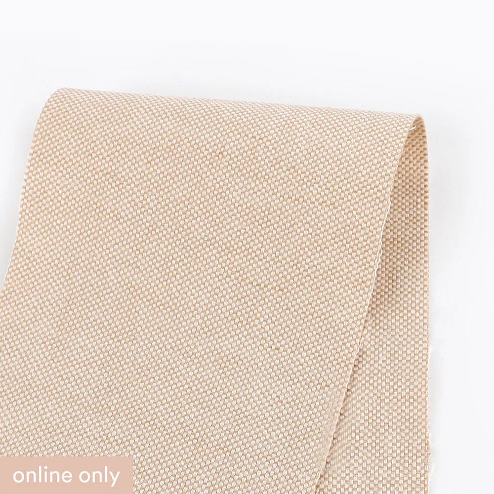 Basketweave Linen Blend - Almond