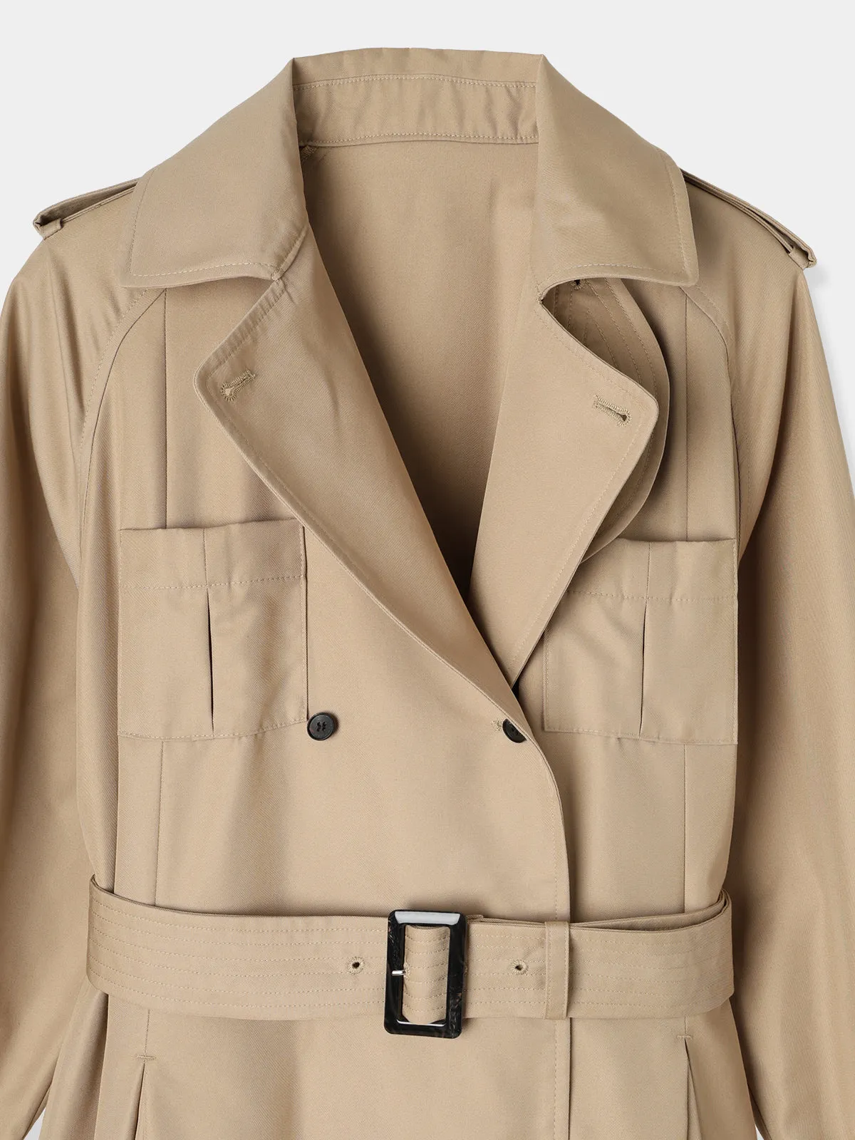 Belted Flare Trench coat