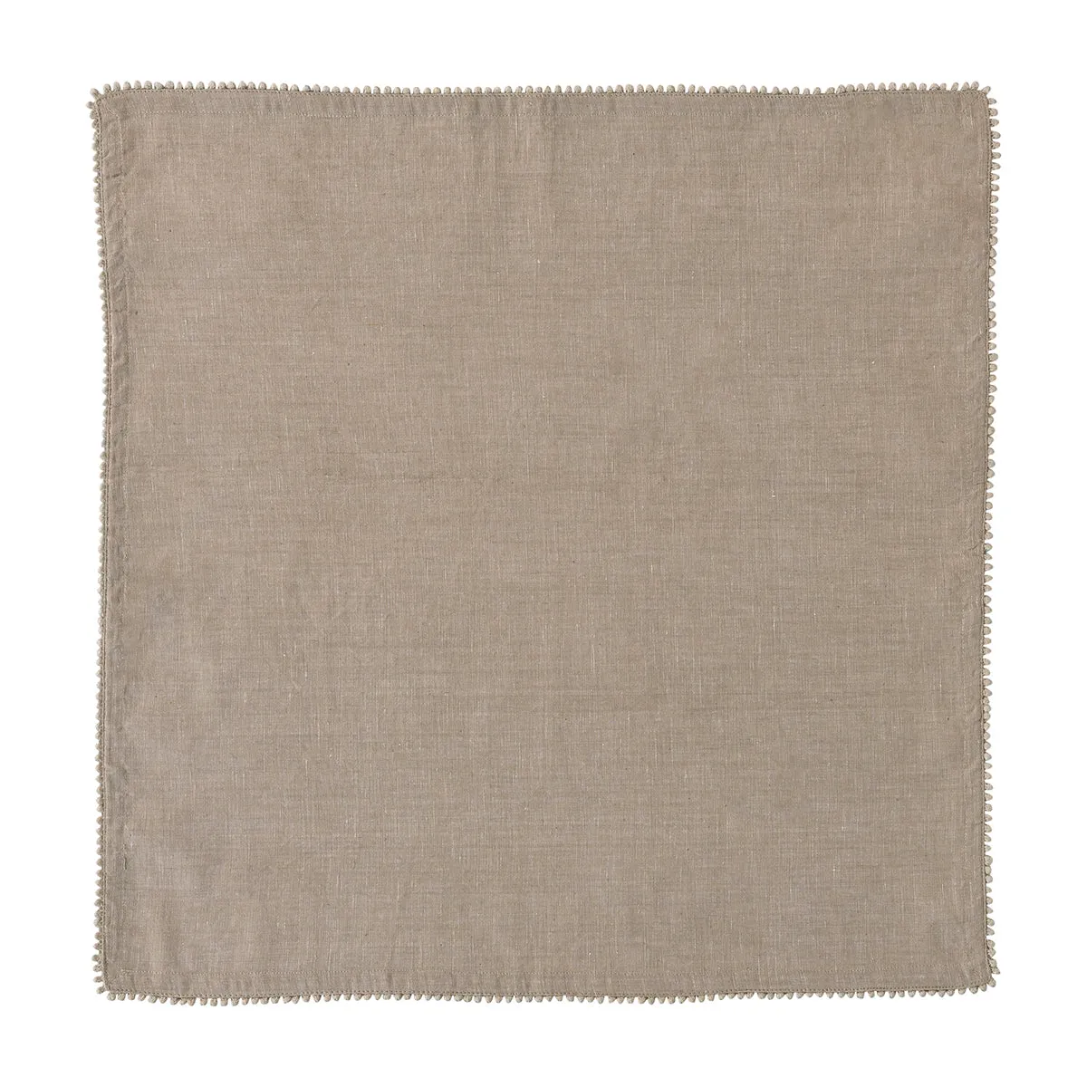 Berry Trim Napkin -Flax