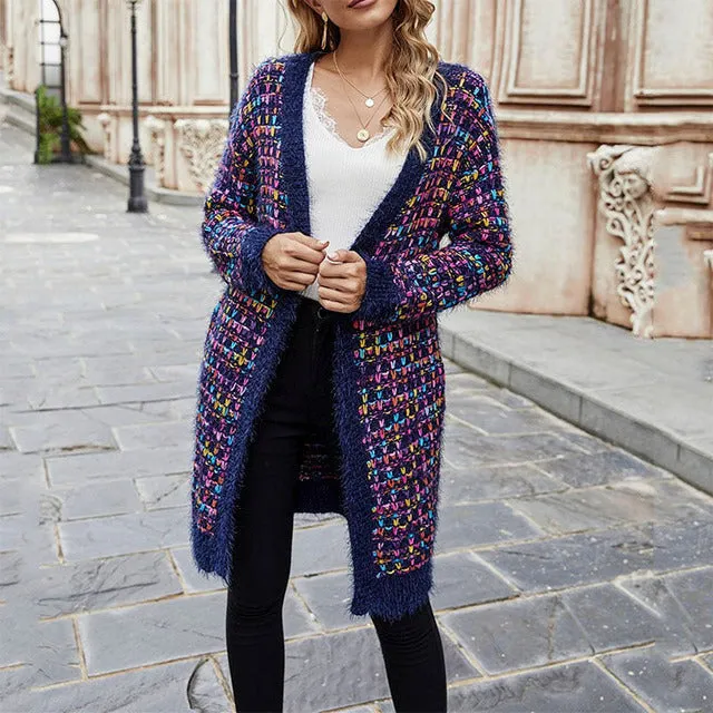 BerryBetty - Casual Colorful Warm Cardigan