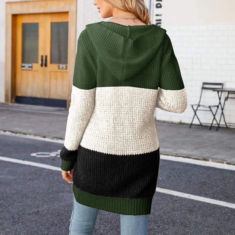 BerryBetty - Casual Colour Block Cardigan