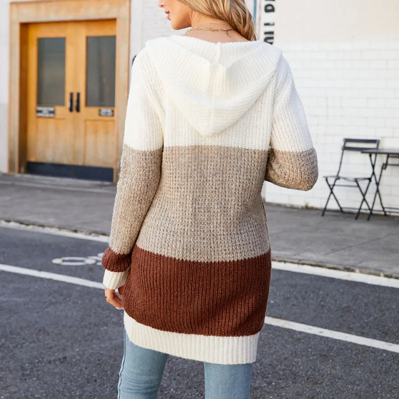 BerryBetty - Casual Colour Block Cardigan