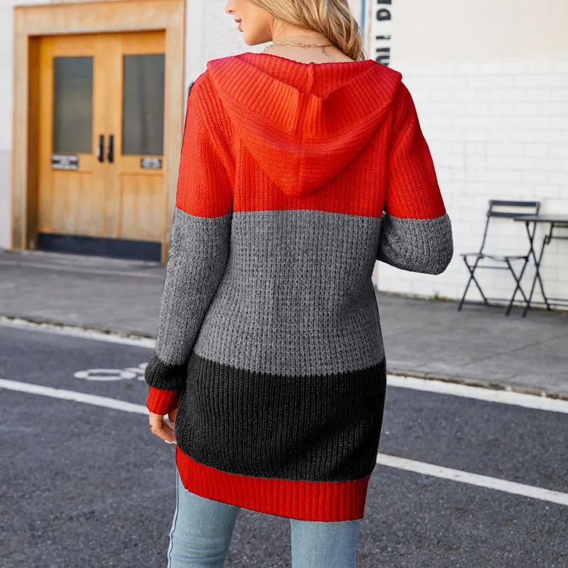 BerryBetty - Casual Colour Block Cardigan