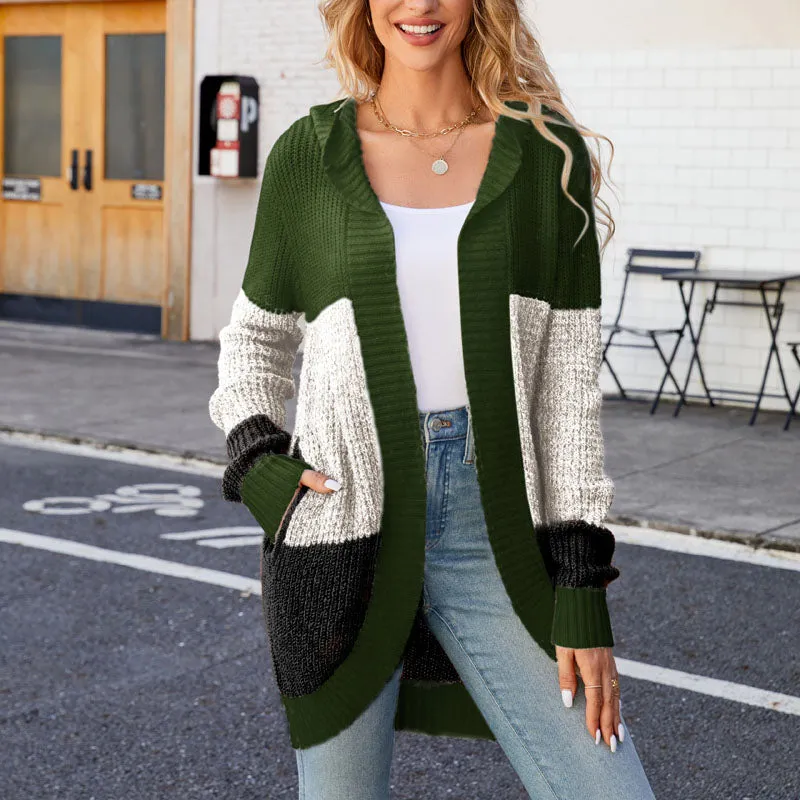 BerryBetty - Casual Colour Block Cardigan