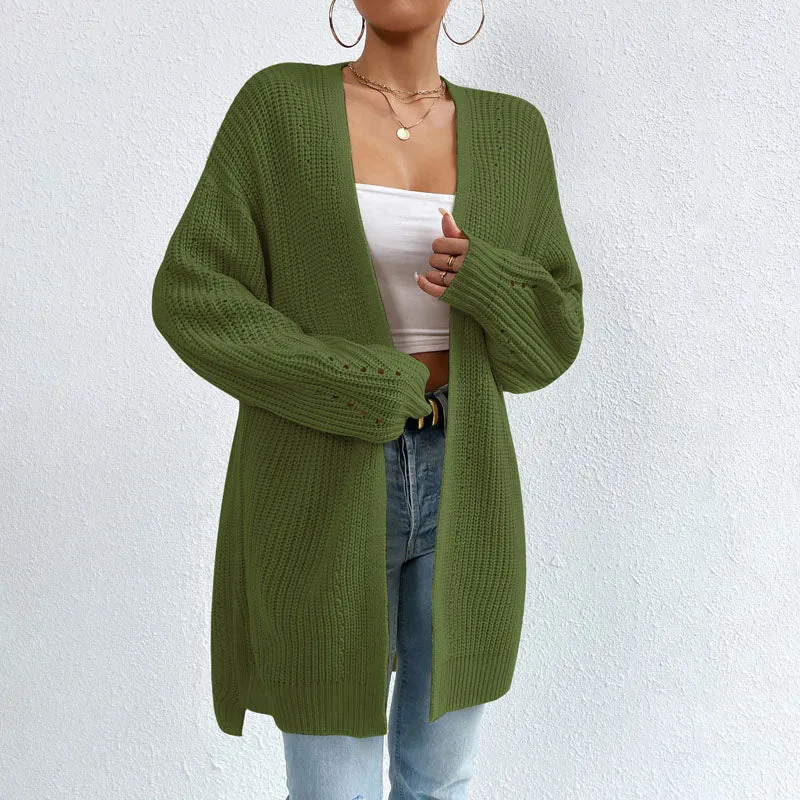 BerryBetty - Casual Solid Colour Knitted Cardigan