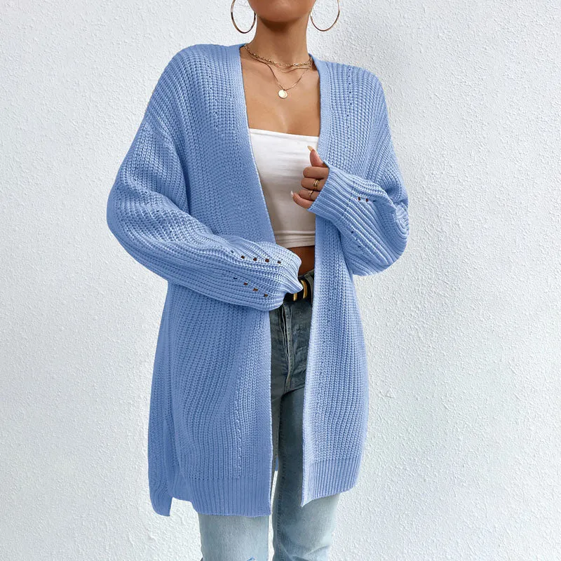 BerryBetty - Casual Solid Colour Knitted Cardigan