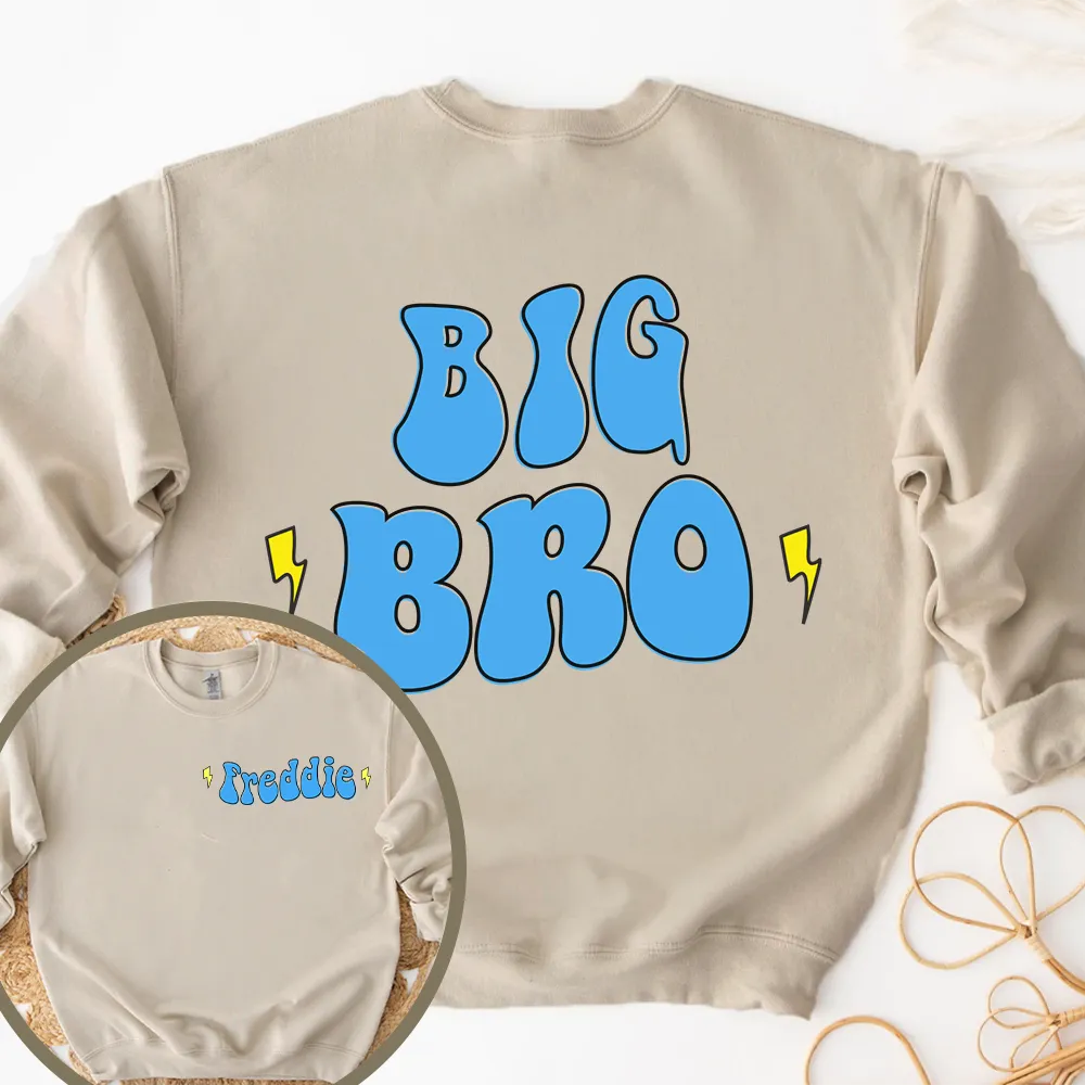 Big/Lil Bro & Sis kids Personalised Sand Sweatshirts