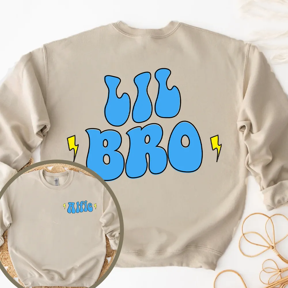 Big/Lil Bro & Sis kids Personalised Sand Sweatshirts