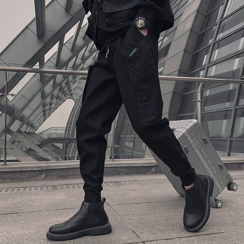 Black Cargo Harem Pants