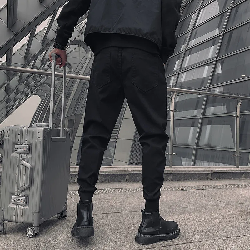 Black Cargo Harem Pants