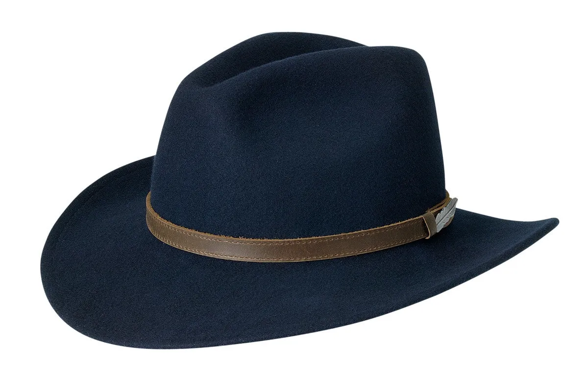 Black Creek Around Town Crushable Wool Fedora