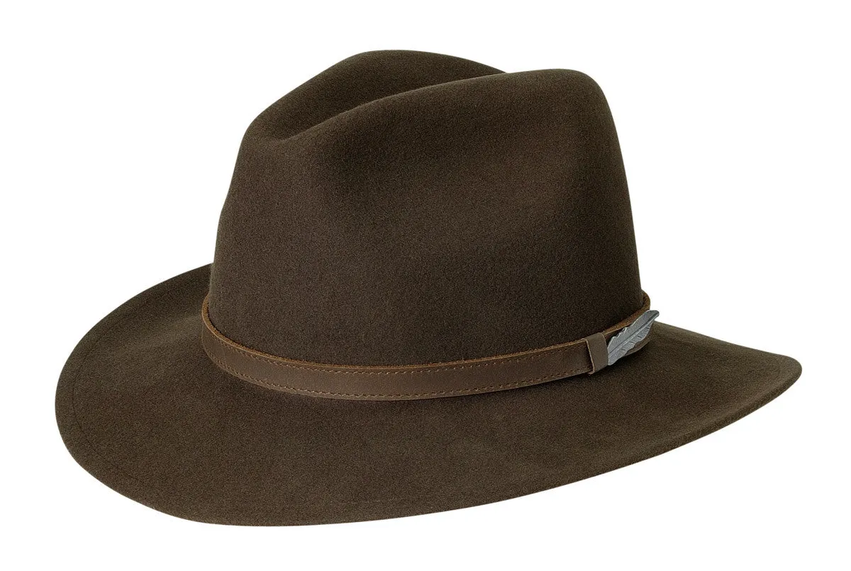 Black Creek Around Town Crushable Wool Fedora