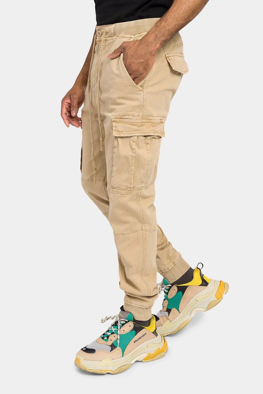 Cargo Drawstring Jogger Pants