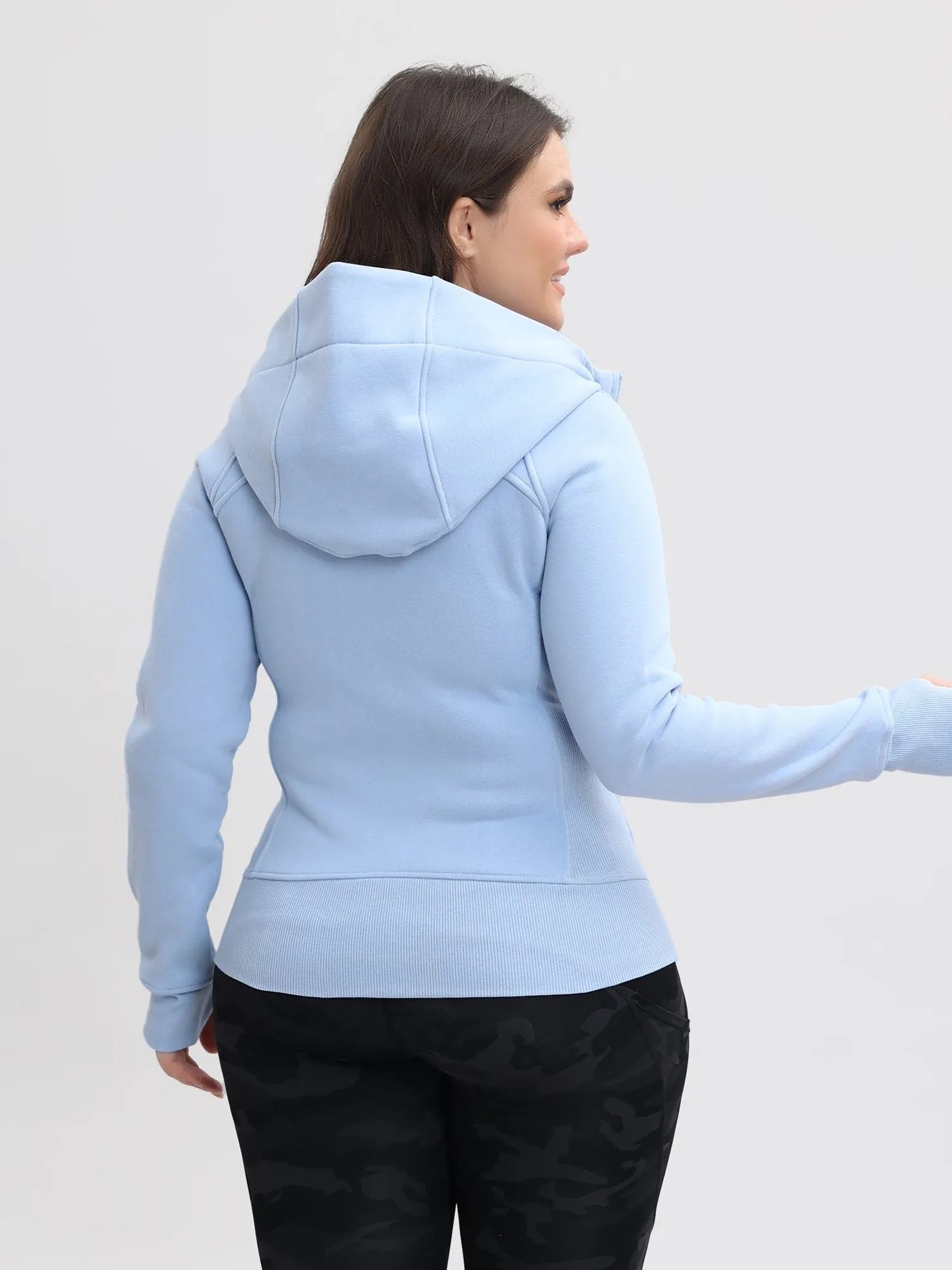 Casual Fleece Sports Hoodie with Pockets