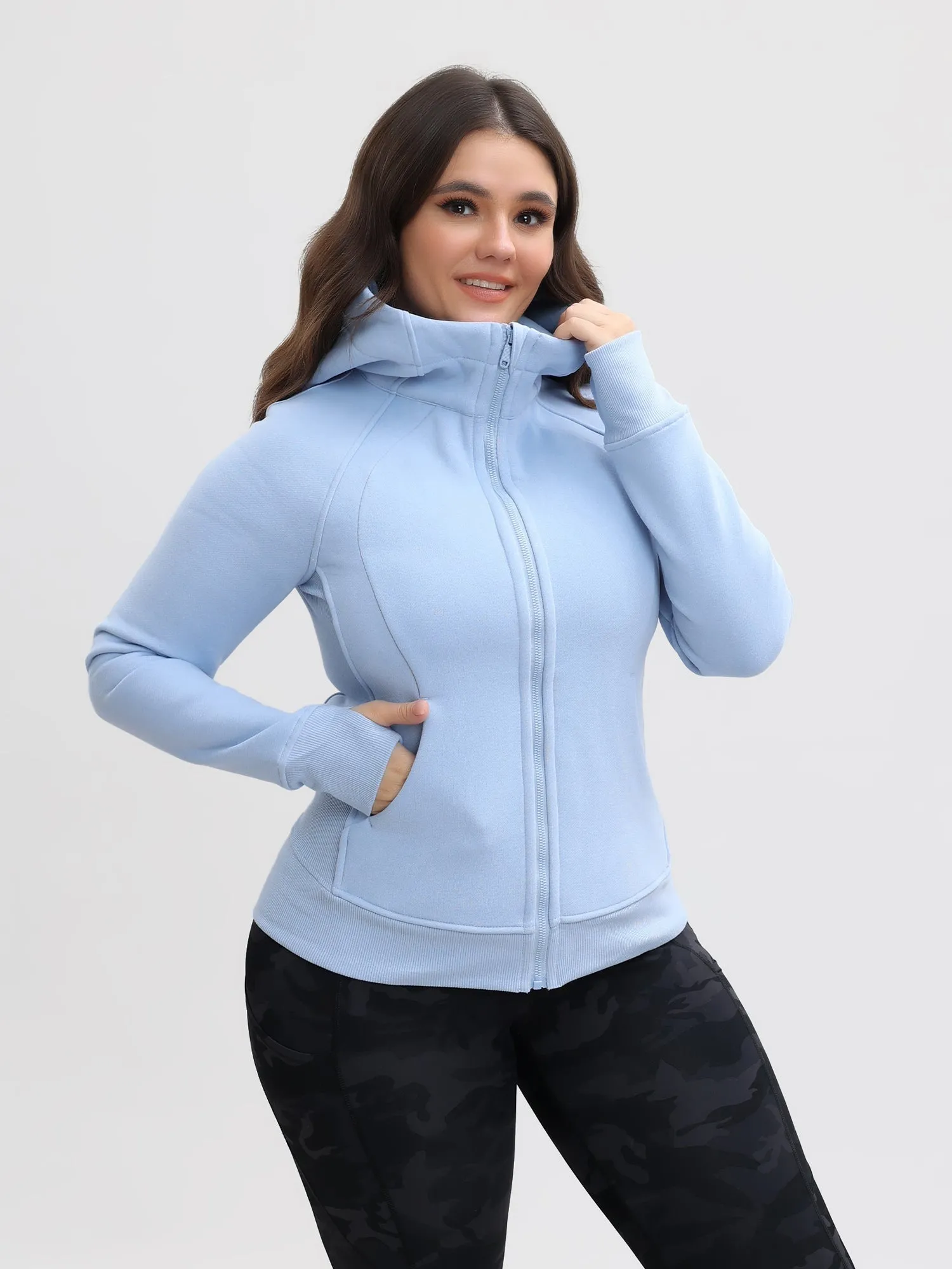 Casual Fleece Sports Hoodie with Pockets