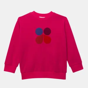 Catimini Kids DROIT Logo Cotton Sweatshirts - Fuchsia