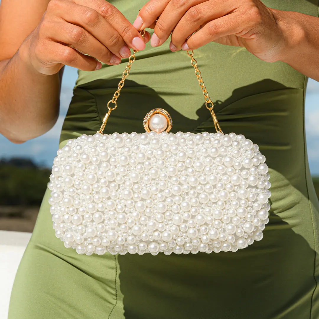 Chantal Pearl Clutch Bag