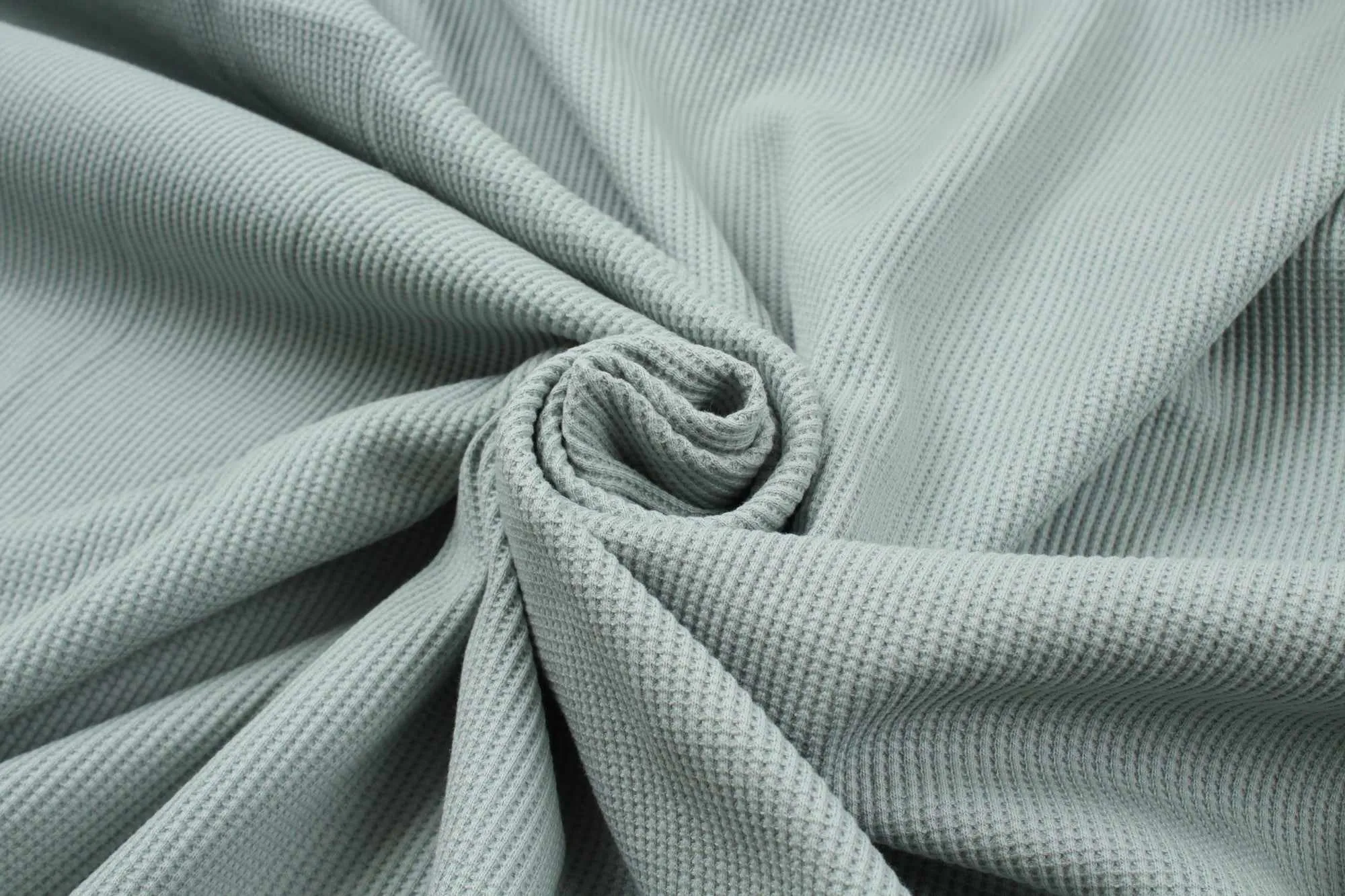 Cotton Waffle Jersey - Mid-Weight - Mint (1 Meter Remnant)