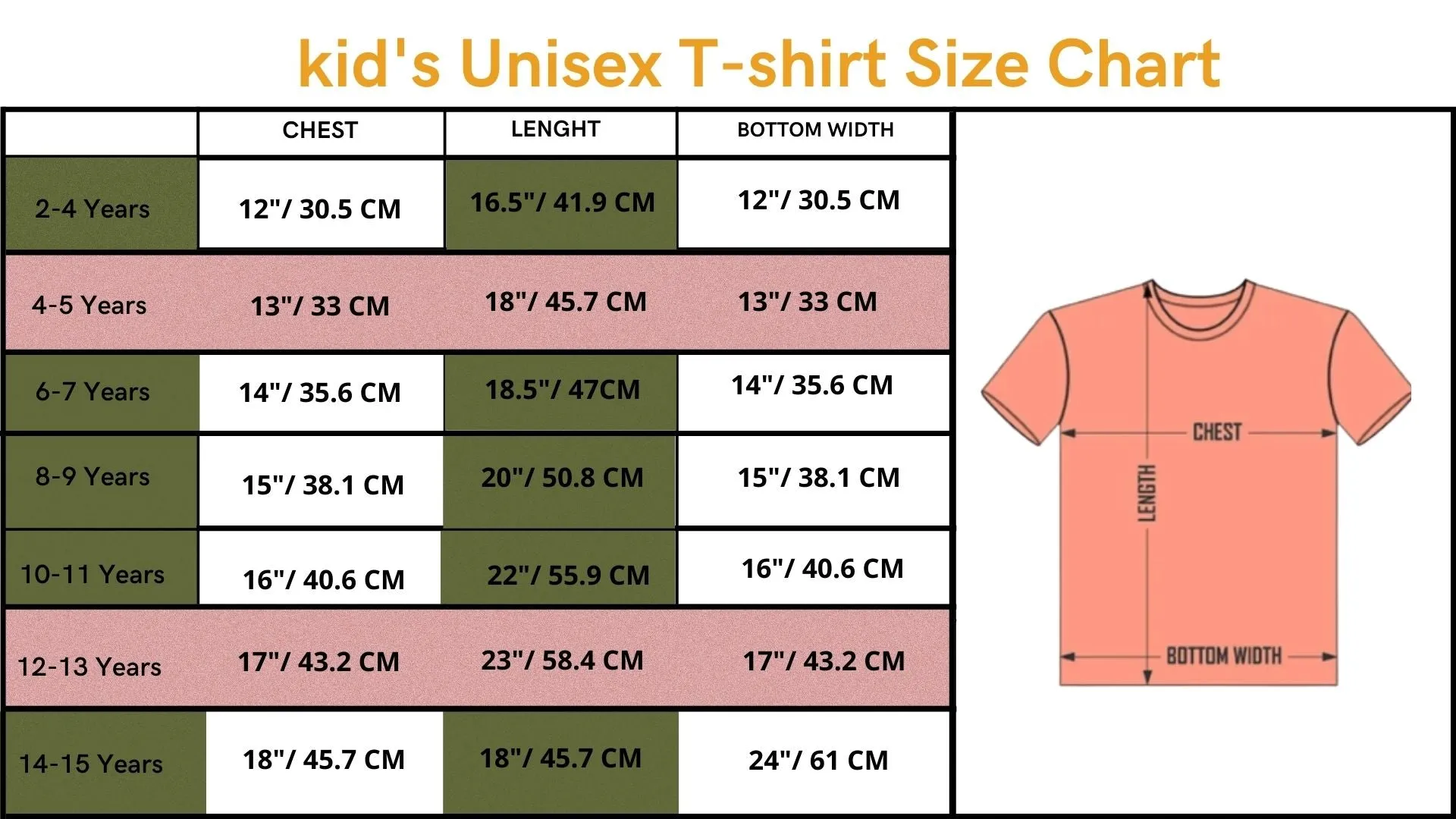 Crew Neck Cotton T-Shirts for Toddlers and Young Kids