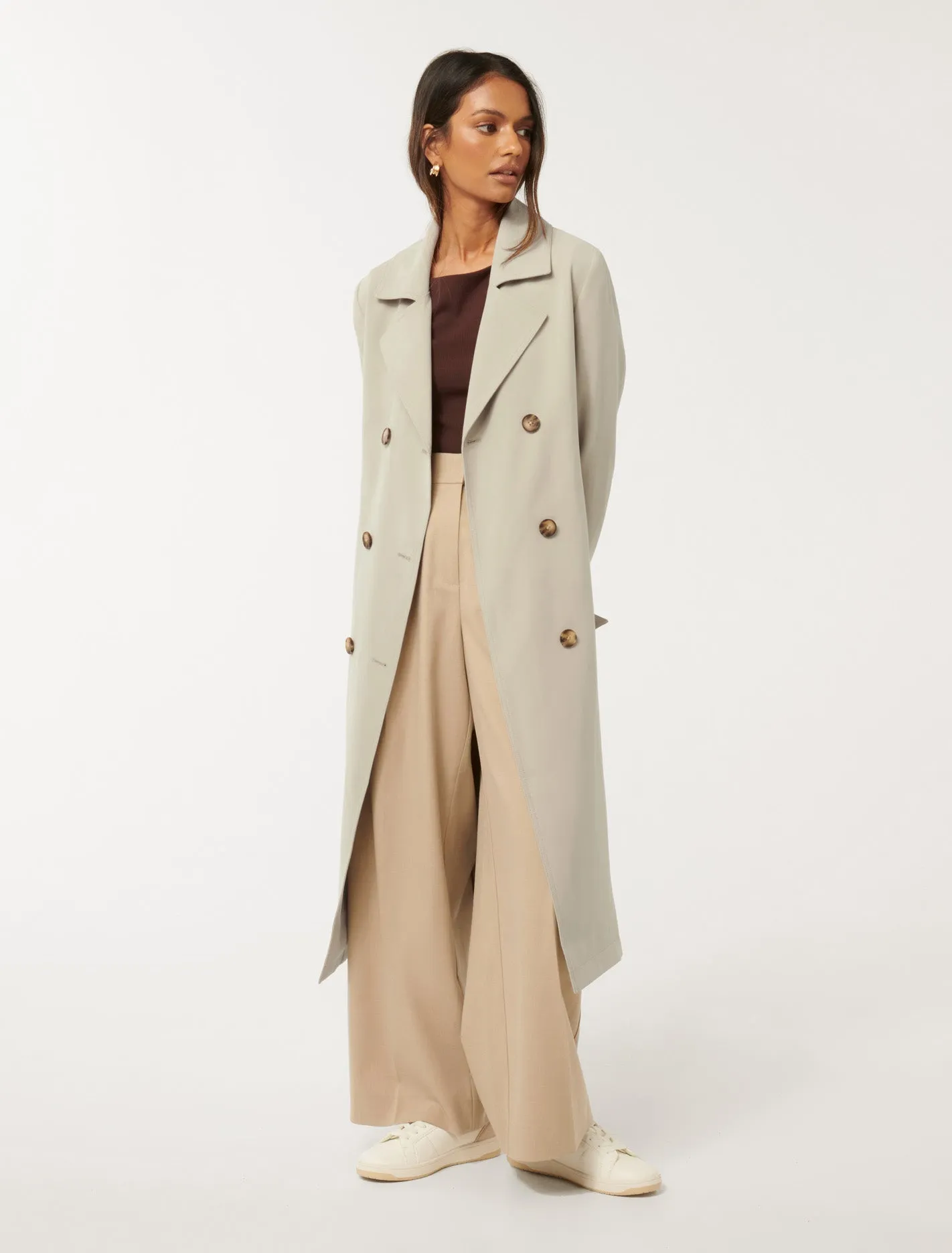 Darlah Petite Soft Trench Coat