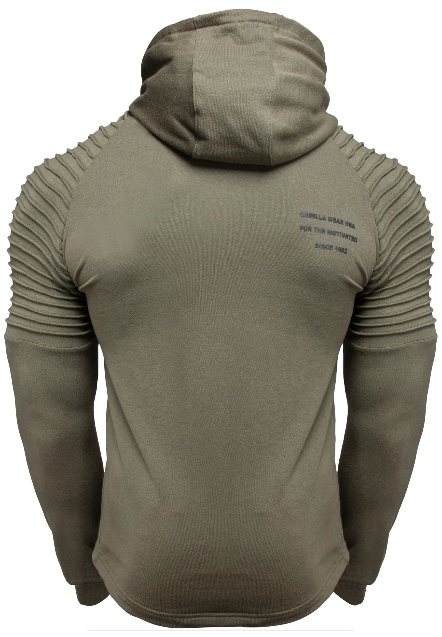 Delta Zipped Hoodie - Army Green