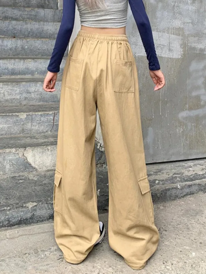 Drawstring Street Baggy Cargo Pants