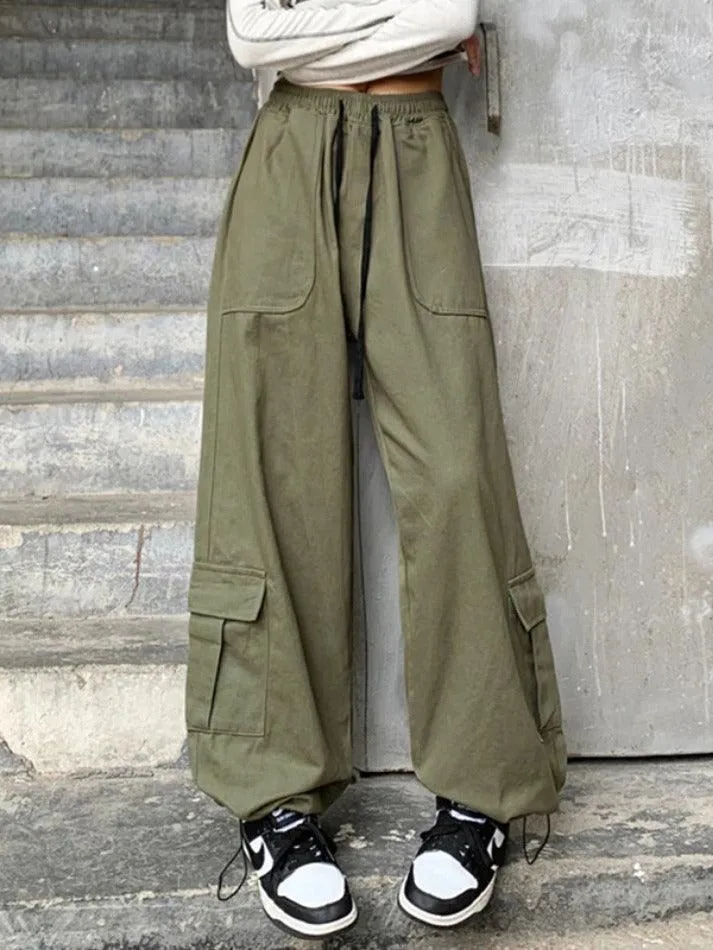 Drawstring Street Baggy Cargo Pants