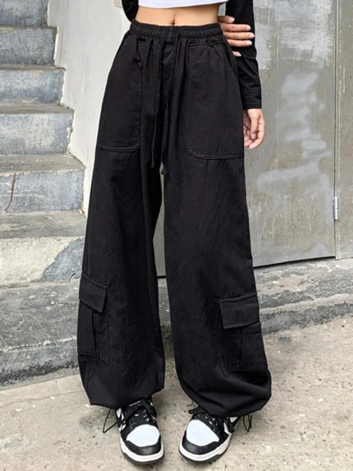 Drawstring Street Baggy Cargo Pants