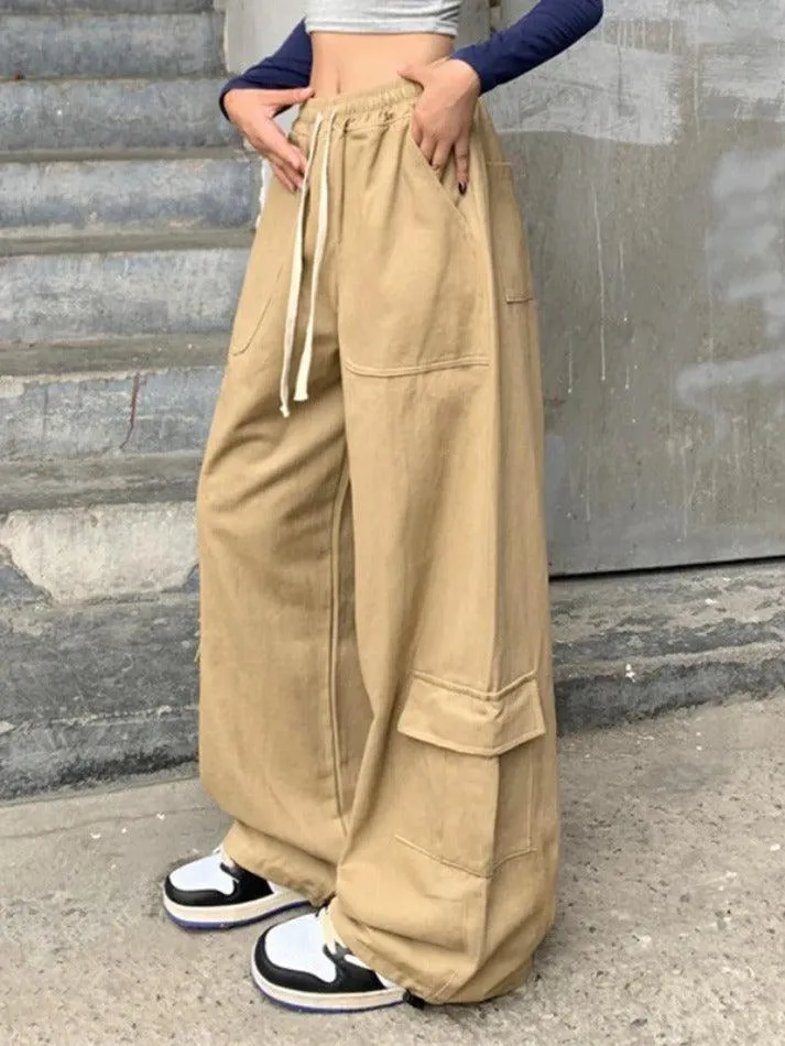 Drawstring Street Baggy Cargo Pants